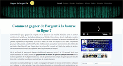 Desktop Screenshot of gagnerdelargent.tv