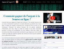 Tablet Screenshot of gagnerdelargent.tv
